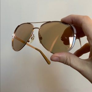 Michael Kors Rose Gold Chelsea Mirror Sunglasses